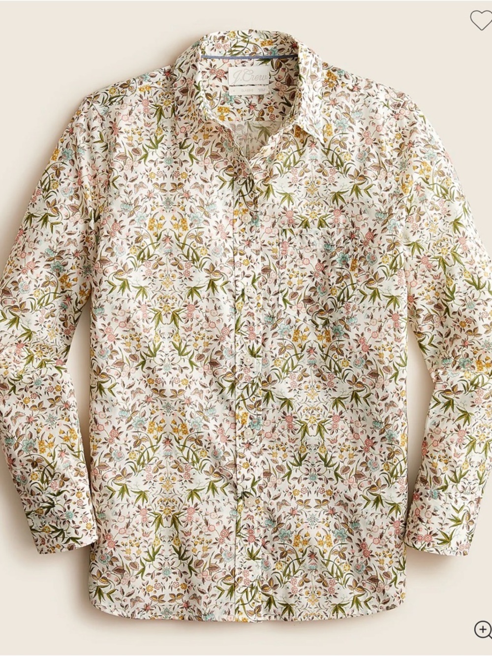 NWT J.Crew Classic-fit Shirt in Liberty Tapestry Floral